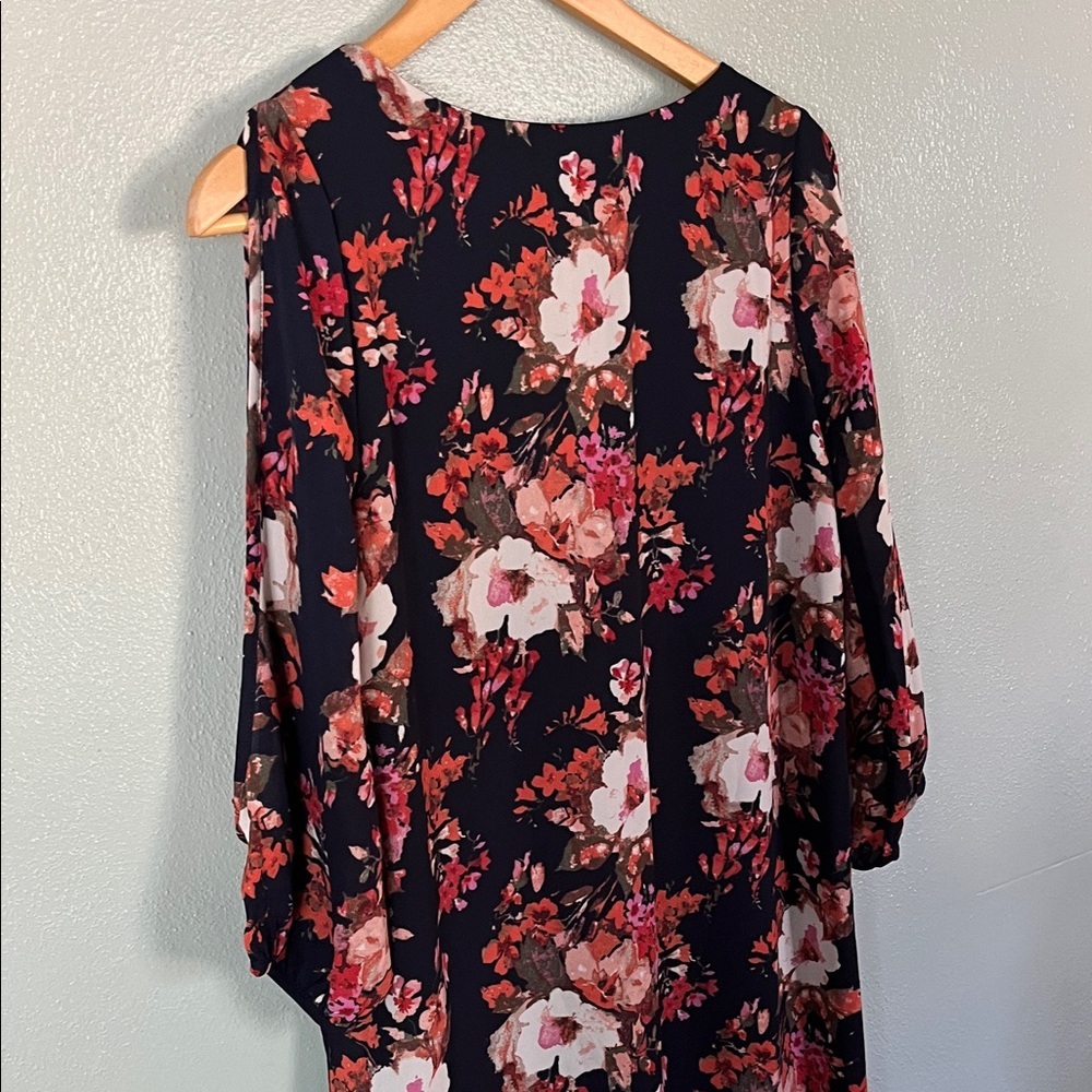 Lulu's Navy Blue Floral Dress - Picture 7 of 11